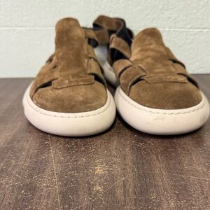 Officine Creative Brown Suede Sneakers